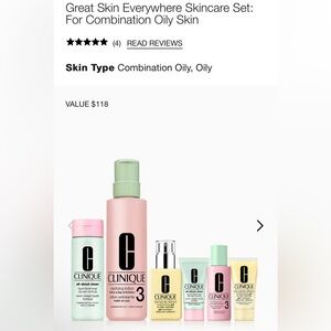 Clinique Great Skin Everywhere: For Combination Oily Skin | BNIB Opened Box
